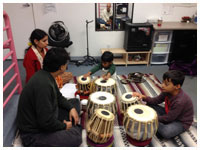 Class at Dhwani Academy of Percussion Music 