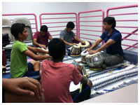 Class at Dhwani Academy of Percussion Music