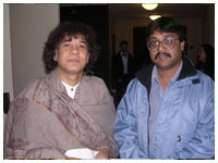 With Pandit Ravi Shankar and Sukanya Shankar at a house concert of Vidushi Purnima Choudhury